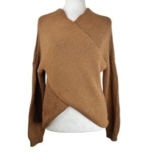 ASTR The Label Women's Designer Mid-Range Luxury Rust Colored Cross Body Sweater